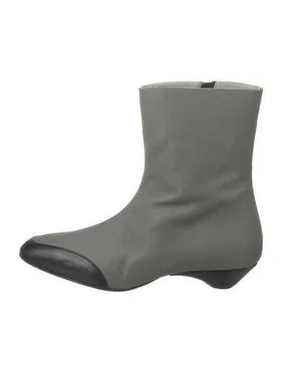 Pre-owned Tibi Nylon Boots In Gray