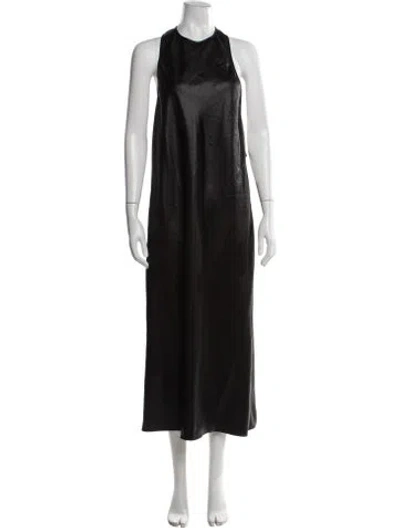 Pre-owned Tibi Nylon Long Dress In Black