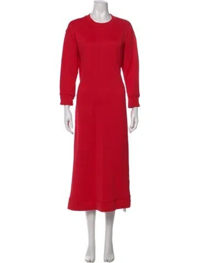 Pre-owned Tibi Nylon Long Dress In Red