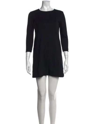Pre-owned Tibi Nylon Mini Dress In Black