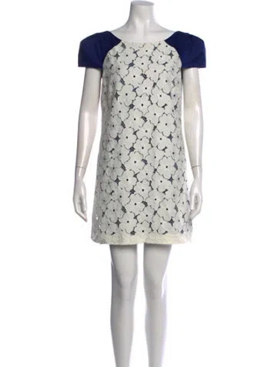 Pre-owned Tibi Nylon Mini Dress In White