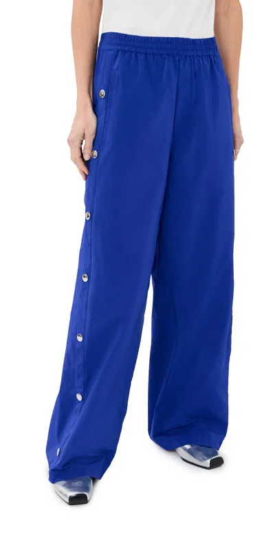 Tibi Nylon Snap Petite Pull On Joggers Blue
