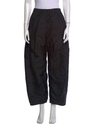 Pre-owned Tibi Nylon Wide Leg Pants In Black