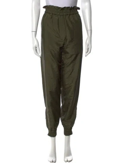 Pre-owned Tibi Nylon Wide Leg Pants W/ Tags In Green