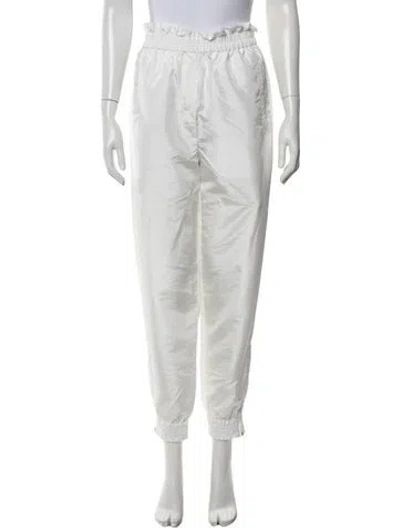 Pre-owned Tibi Nylon Wide Leg Pants In White