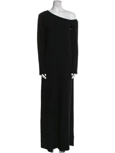 Pre-owned Tibi One-shoulder Jumpsuit In Black