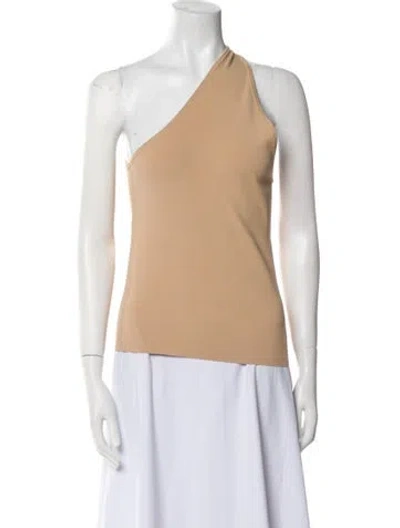 Pre-owned Tibi One-shoulder Sleeveless Top In Neutral