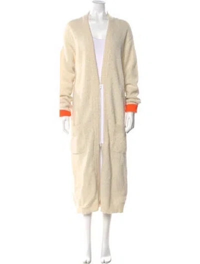 Pre-owned Tibi Open Front Sweater In Neutral