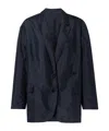 Tibi Liam Oversized Shell Blazer In Blue