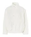 Tibi Patchwork Twill Slicker Jacket White In White