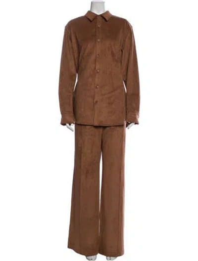 Pre-owned Tibi Pant Set W/ Tags In Brown