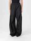 Tibi Pants  Woman Color Black In Animal Print