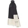 Tibi Patch Pocket Buckle Halter A-line Dress In Black