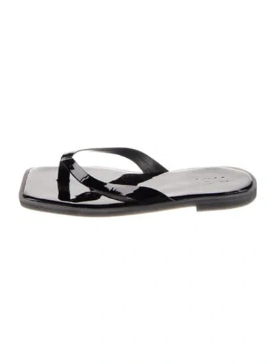Pre-owned Tibi Patent Leather Flip Flops In Multicolor