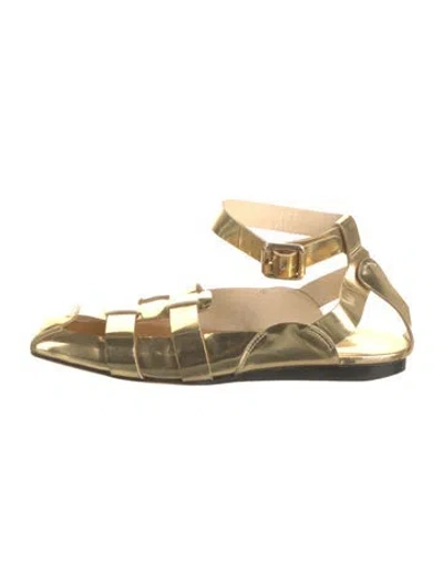 Pre-owned Tibi Patent Leather Gladiator Sandals