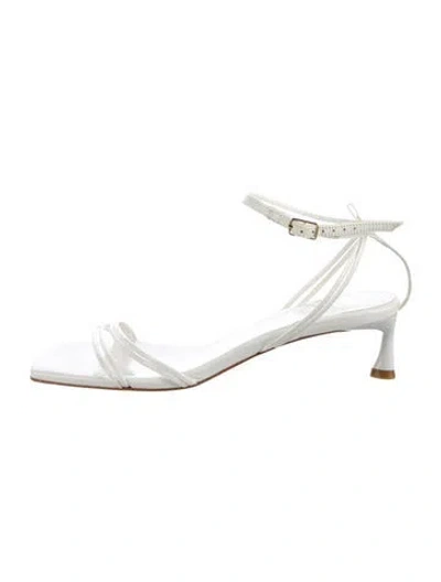 Pre-owned Tibi Patent Leather Sandals In Neutral