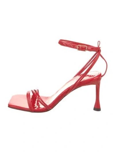 Pre-owned Tibi Patent Leather Sandals W/ Tags In Red