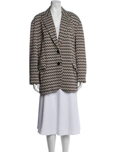 Pre-owned Tibi Patterned Blazer In Multicolor