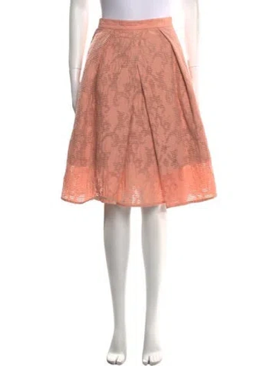 Pre-owned Tibi Patterned Knee-length Skirt In Pink