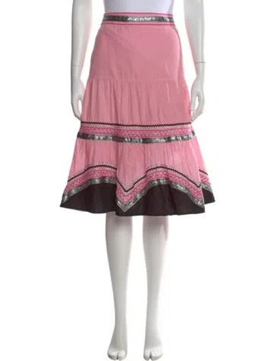 Pre-owned Tibi Patterned Midi Length Skirt