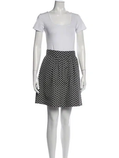 Pre-owned Tibi Patterned Skirt Suit In Black