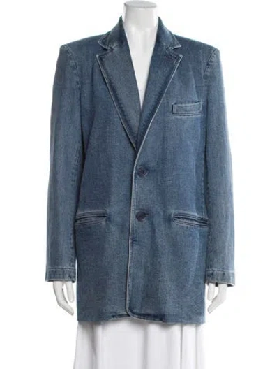 Pre-owned Tibi Peacoat In Blue