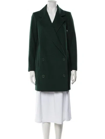 Pre-owned Tibi Peacoat In Green