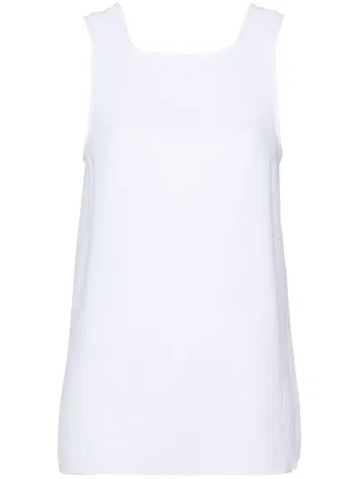TIBI PEBBLE SABLE CREPE TOP