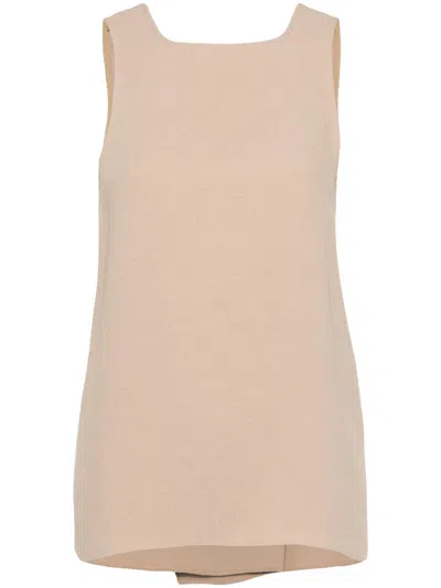 Tibi Pebble Sable Crepe Top