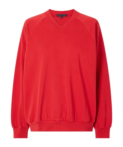 Tibi Perfect T Vintage Jersey Sweatshirt In Brown