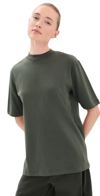 Tibi Perfect Unisex Tee Army Green