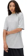Tibi Perfect Unisex Tee Heather Grey In Gray