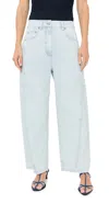 Tibi Petite Bleached Denim Sid Jeans Bleached Denim