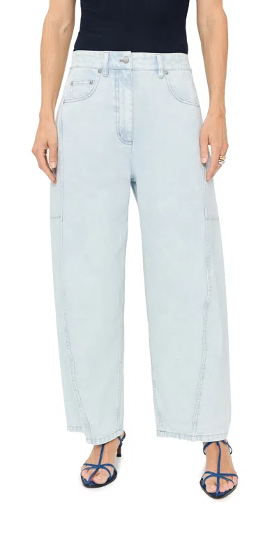 Tibi Petite Bleached Denim Sid Jeans Bleached Denim