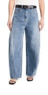 TIBI PETITE CLASSIC WASH DENIM SID JEANS CLASSIC BLUE