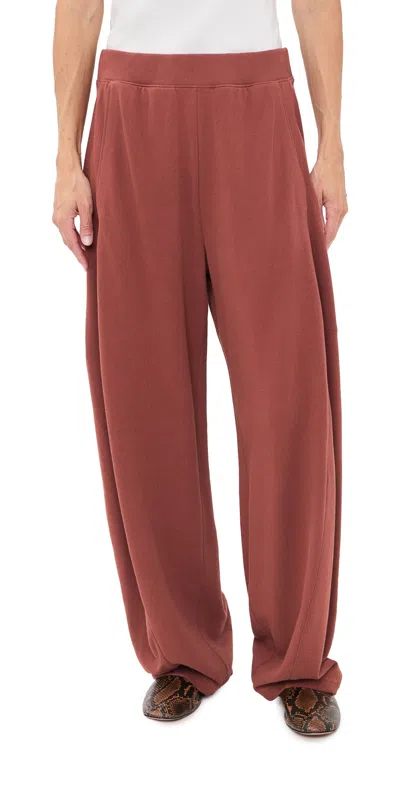 Tibi Petite Lightweight Winslow Sweatpants Red Clay