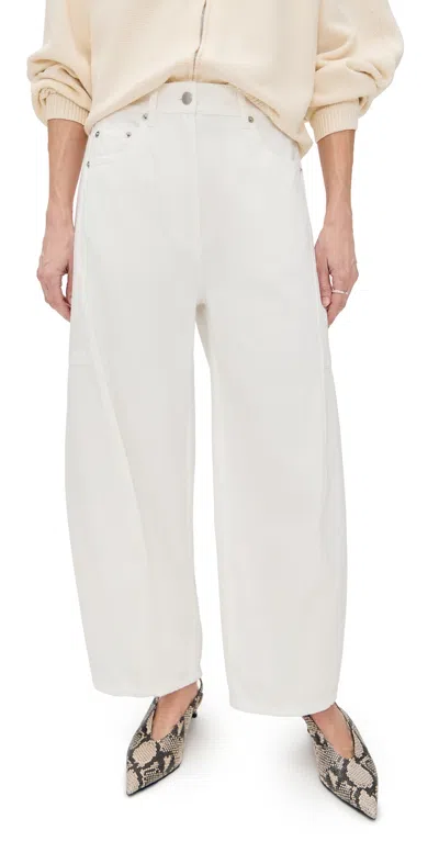 Tibi Petite Spring Denim Sid Jeans White