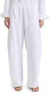 Tibi Petite Summer Sweatshirting Winslow Pants White In White