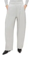 Tibi Petite Sweatshirt Program Winslow Pants Heather Grey In Heather Grey