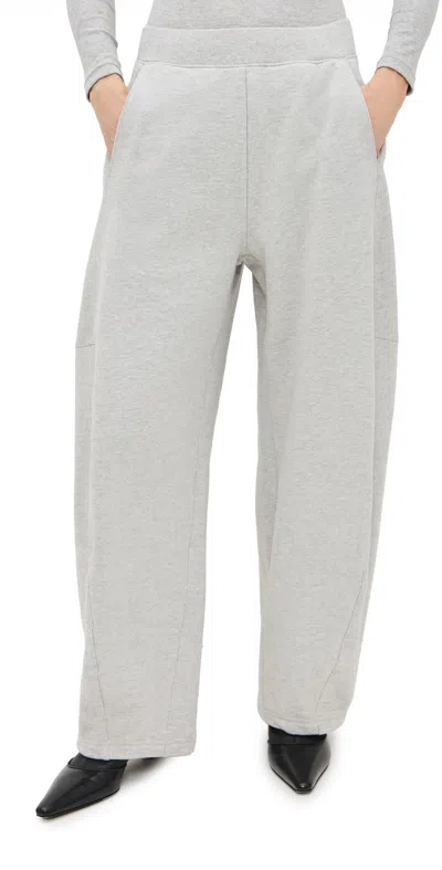Tibi Petite Sweatshirt Program Winslow Pants Heather Grey
