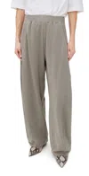 Tibi Petite Sweatshirt Winslow Pants Dark Stone In Dark Stone