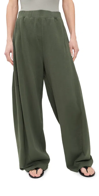 Tibi Petite Winslow Sweatpants Olive In Green