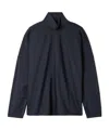 Tibi Pinstriped Wool-blend Turtleneck Top In Black