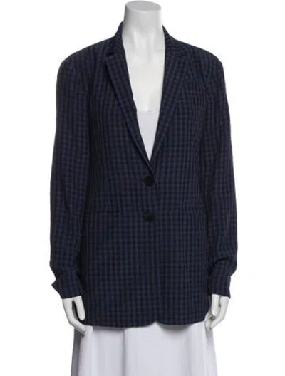Pre-owned Tibi Plaid Print Blazer In Multi