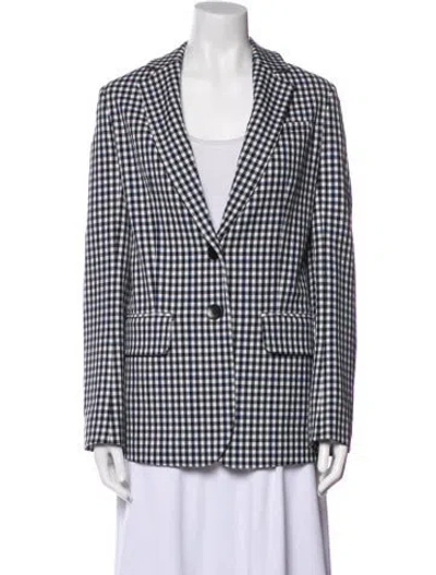 Pre-owned Tibi Plaid Print Blazer In Multi
