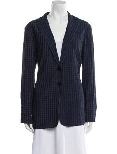 Pre-owned Tibi Plaid Print Blazer In Multi