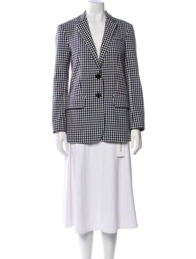 Pre-owned Tibi Plaid Print Blazer In Multi