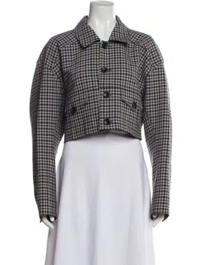Pre-owned Tibi Plaid Print Blazer In Multi