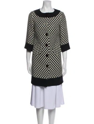 Pre-owned Tibi Plaid Print Coat In Multi