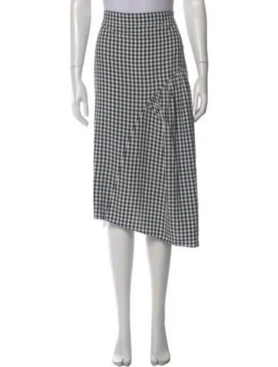 Pre-owned Tibi Plaid Print Knee-length Skirt In Multi